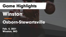 Winston  vs Osborn-Stewartsville  Game Highlights - Feb. 4, 2021