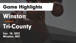 Winston  vs Tri-County  Game Highlights - Jan. 18, 2022