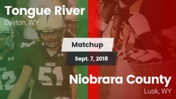 Matchup: Tongue River High vs. Niobrara County  2018