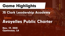 JS Clark Leadership Academy  vs Avoyelles Public Charter Game Highlights - Nov. 19, 2020