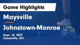 Maysville  vs Johnstown-Monroe  Game Highlights - Sept. 10, 2022