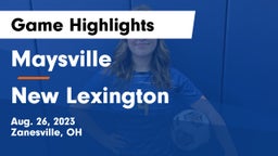 Maysville  vs New Lexington  Game Highlights - Aug. 26, 2023
