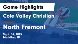 Cole Valley Christian  vs North Fremont  Game Highlights - Sept. 16, 2023