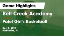 Bell Creek Academy vs Patel Girl's Basketball Game Highlights - Dec. 8, 2021