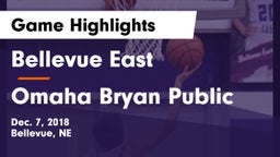 Bellevue East  vs Omaha Bryan Public  Game Highlights - Dec. 7, 2018