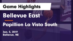 Bellevue East  vs Papillion La Vista South  Game Highlights - Jan. 5, 2019