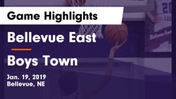 Bellevue East  vs Boys Town  Game Highlights - Jan. 19, 2019