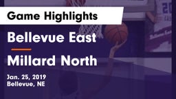 Bellevue East  vs Millard North   Game Highlights - Jan. 25, 2019