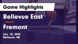 Bellevue East  vs Fremont  Game Highlights - Jan. 18, 2020