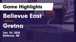 Bellevue East  vs Gretna  Game Highlights - Jan. 24, 2020
