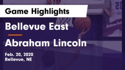 Bellevue East  vs Abraham Lincoln  Game Highlights - Feb. 20, 2020