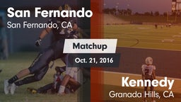 Matchup: San Fernando High vs. Kennedy  2016