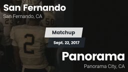 Matchup: San Fernando High vs. Panorama  2017
