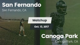 Matchup: San Fernando High vs. Canoga Park  2017