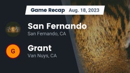 Recap: San Fernando  vs. Grant  2023