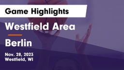 Westfield Area  vs Berlin  Game Highlights - Nov. 28, 2023