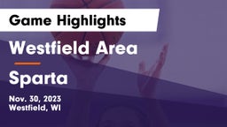 Westfield Area  vs Sparta  Game Highlights - Nov. 30, 2023