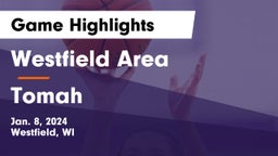 Westfield Area  vs Tomah  Game Highlights - Jan. 8, 2024
