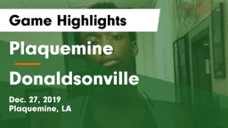 Plaquemine  vs Donaldsonville  Game Highlights - Dec. 27, 2019