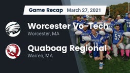 Recap: Worcester Vo-Tech  vs. Quaboag Regional  2021