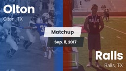 Matchup: Olton  vs. Ralls  2017