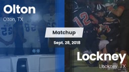 Matchup: Olton  vs. Lockney  2018