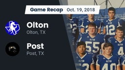 Recap: Olton  vs. Post  2018