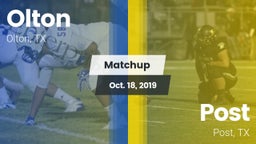 Matchup: Olton  vs. Post  2019