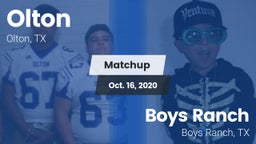 Matchup: Olton  vs. Boys Ranch  2020