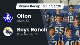Recap: Olton  vs. Boys Ranch  2020