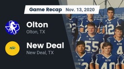 Recap: Olton  vs. New Deal  2020