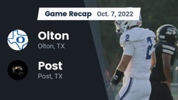 Recap: Olton  vs. Post  2022