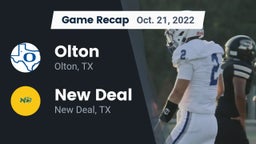 Recap: Olton  vs. New Deal  2022