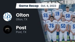 Recap: Olton  vs. Post  2023