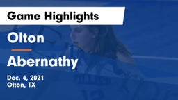 Olton  vs Abernathy  Game Highlights - Dec. 4, 2021