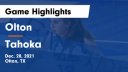 Olton  vs Tahoka  Game Highlights - Dec. 28, 2021