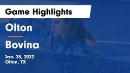 Olton  vs Bovina Game Highlights - Jan. 28, 2022