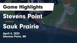Stevens Point  vs Sauk Prairie  Game Highlights - April 4, 2022