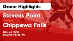 Stevens Point  vs Chippewa Falls  Game Highlights - Jan. 24, 2022