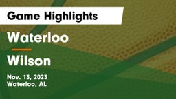 Waterloo  vs Wilson  Game Highlights - Nov. 13, 2023