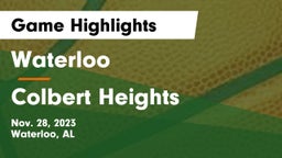 Waterloo  vs Colbert Heights Game Highlights - Nov. 28, 2023