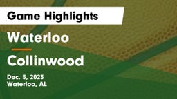 Waterloo  vs Collinwood  Game Highlights - Dec. 5, 2023