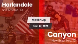 Matchup: Harlandale High vs. Canyon  2020