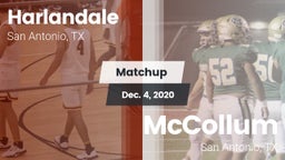 Matchup: Harlandale High vs. McCollum  2020