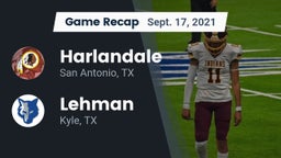 Recap: Harlandale  vs. Lehman  2021