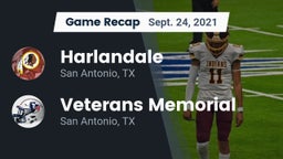 Recap: Harlandale  vs. Veterans Memorial 2021