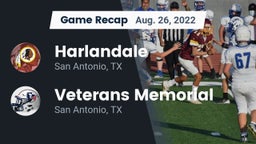 Recap: Harlandale  vs. Veterans Memorial 2022
