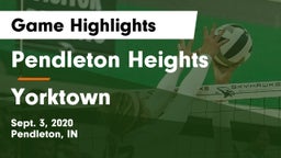 Pendleton Heights  vs Yorktown  Game Highlights - Sept. 3, 2020