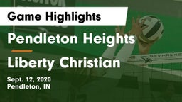 Pendleton Heights  vs Liberty Christian  Game Highlights - Sept. 12, 2020