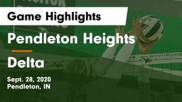 Pendleton Heights  vs Delta  Game Highlights - Sept. 28, 2020